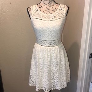 Cream lace dress